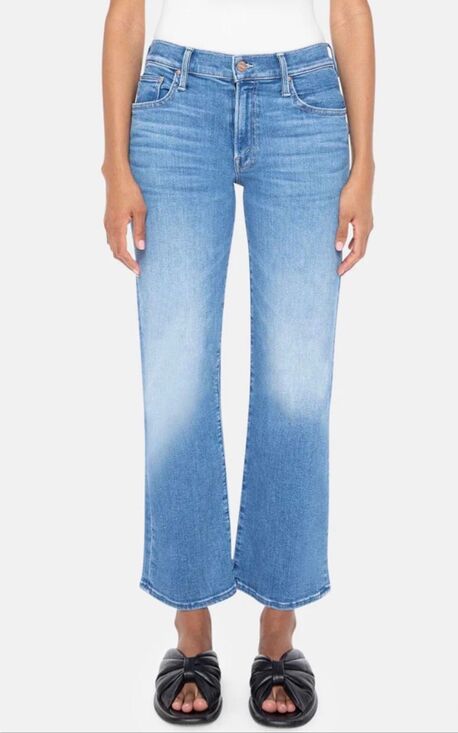 MOTHER Denim - Mother Denim Lil Rambler Zip Flood | Out of the Blue in 27